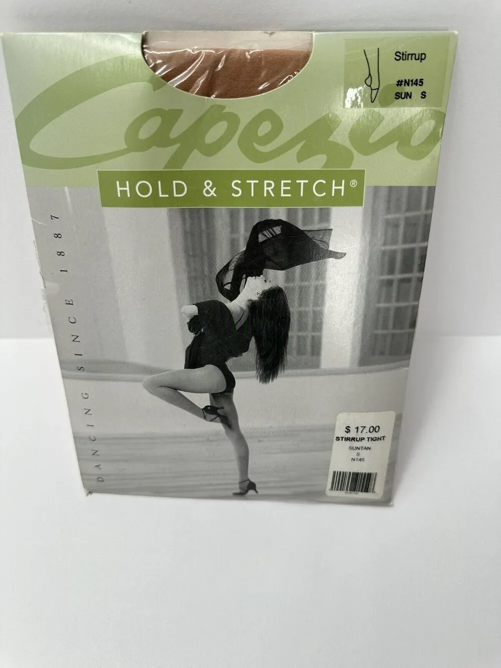 Women's Tights Size Small Capezio Hold and Stretch Stirrup Suntan N145 dance